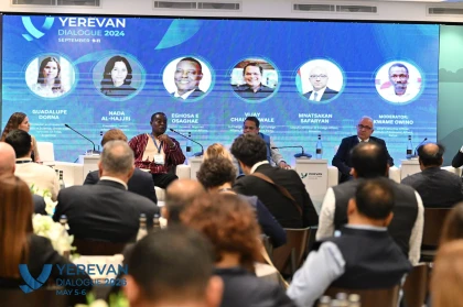 Deputy Foreign Minister Mnatsakan Safaryan participated in a panel discussion of the “Yerevan Dialogue”